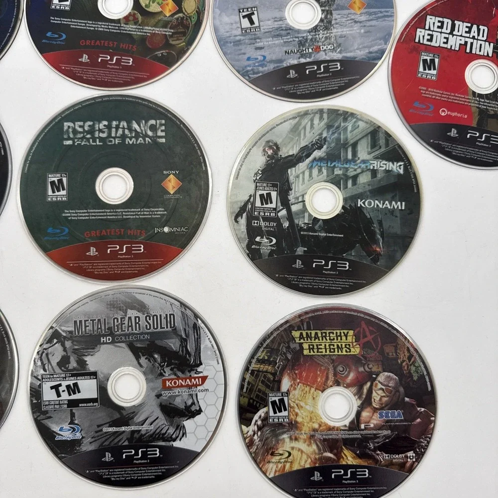 Blue Ray Lot Of 13 PlayStation 3 Games Discs Only, Used Untested Clean